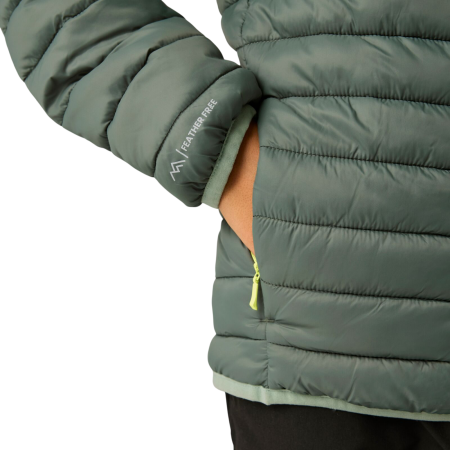 Regatta Junior Hooded Marizion Dark Forrest Green gyerek télikabát
