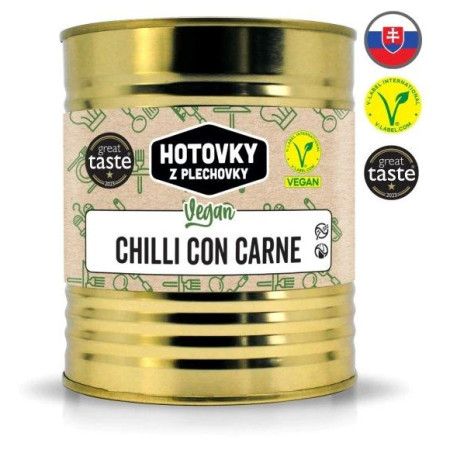 Hotovky z plechovky VEGAN Chili con carne 800g főétel
