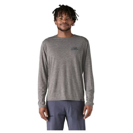Patagonia M's L/S Cap Cool Daily Graphic Shirt férfi póló