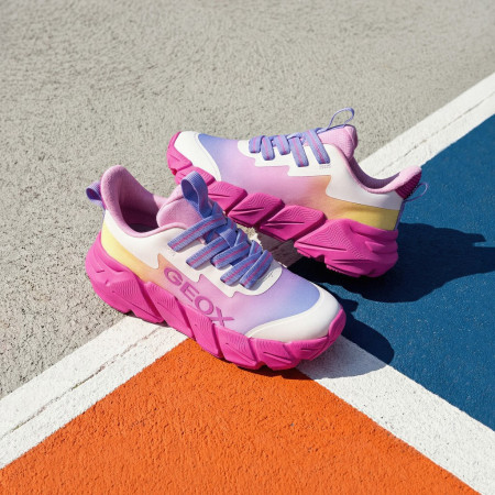 Geox J Flexyper Fast Girl Fuchsia gyerek cipő