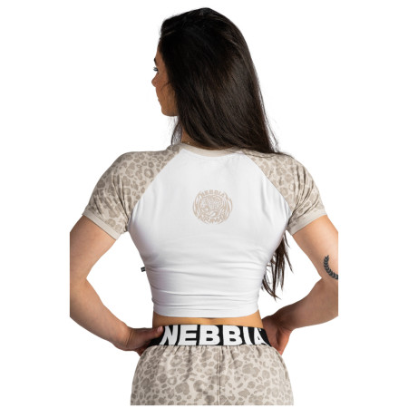 Nebbia Crop Top Leopard '97 Primal női póló