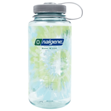 Nalgene Wide Mouth Tie-Dye Print 1000 ml kulacs világoskék Seafoam w/Platinum Blue Tie Dye