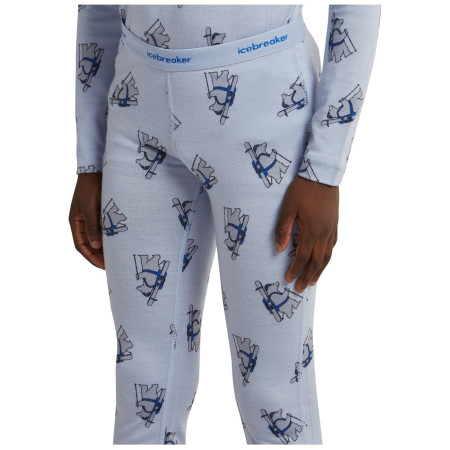 Icebreaker Kids M 200 Oasis Leggings Bear Tour AOP gyerek funkcionális alsó