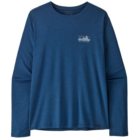 Patagonia M's L/S Cap Cool Daily Shirt - '73 Skyline férfi póló kék Clement Blue - Light Clement Blue X-Dye