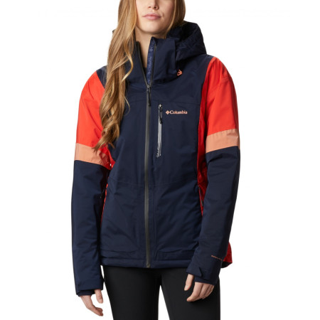 Columbia Snow Diva Insulated Jack női dzseki kék/piros DarkNocturnalBoldOrangeNovaPink
