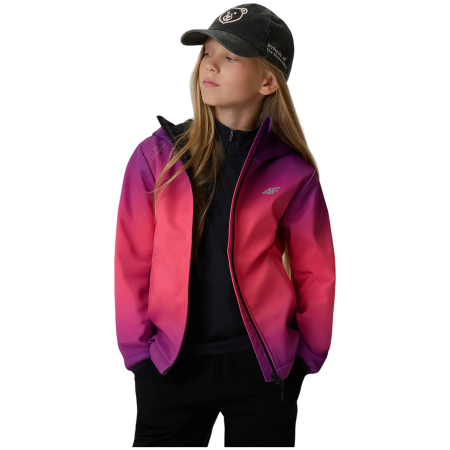 4F Softshell Jacket F603 Multicolour 3 Allover gyerek softshell kabát