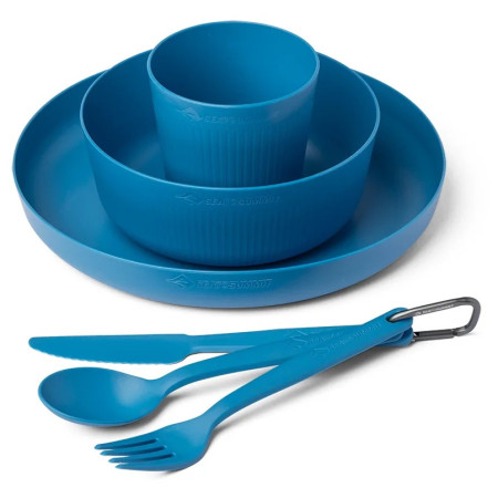 Sea to Summit Camp Dinnerware Set - 6 pcs étkészlet kék Cendre Blue