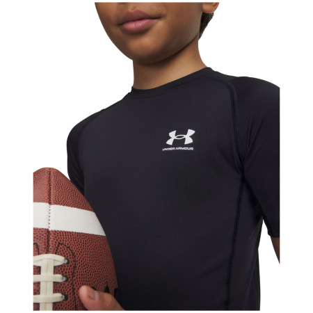 Under Armour UA HG Armour SS Black gyerek funkcionális felső