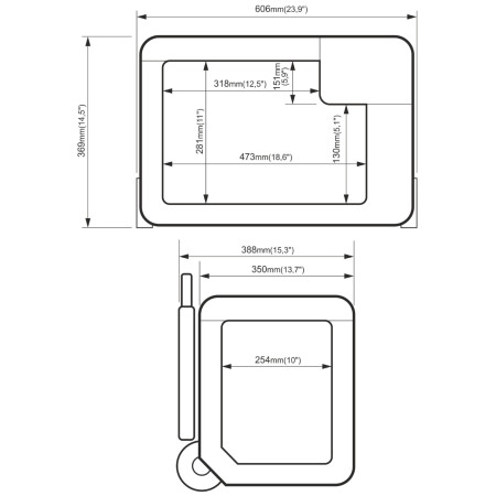 Yolco BCX30 kompresszoros hűtőláda