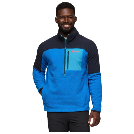 Cotopaxi Abrazo Fleece Half-Zip Jacket férfi pulóver kék/sötétszürke Carbon and Atlantic