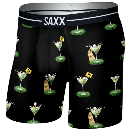 Saxx Volt Breathable Mesh Boxer Brief boxeralsó fekete my handicap-black