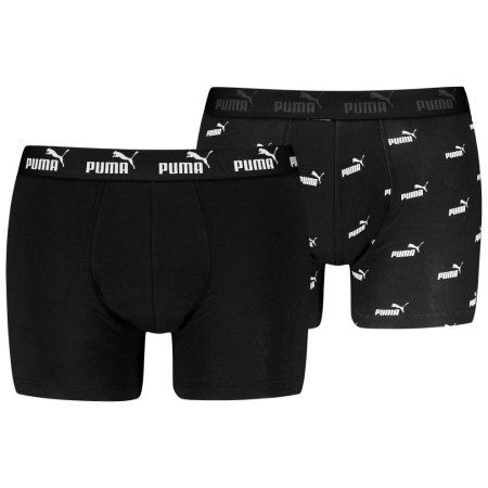 Puma Elements Logo Print Boxers 2P férfi boxer