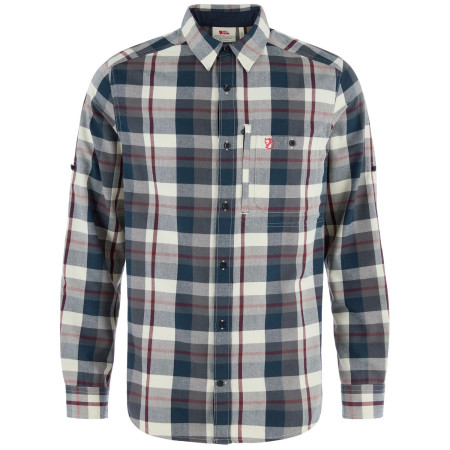 Fjällräven Fjällglim Regular Shirt M férfi ing kék Dark Navy-Chalk White
