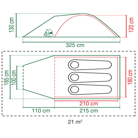 Coleman Darwin 3+ 2022 sátor