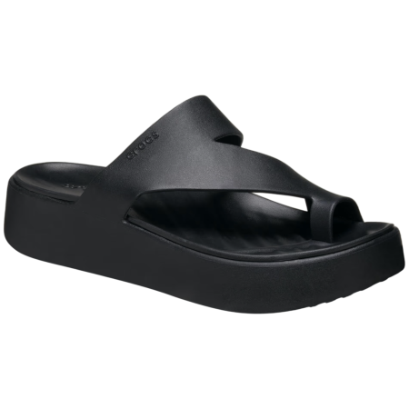 Crocs Getaway Platform Toe Loop női papucs fekete Black