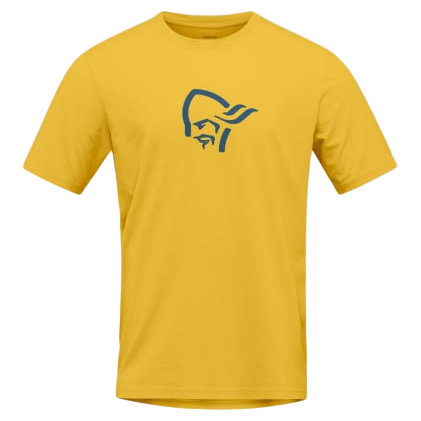 Norrona 29 cotton viking T-shirt férfi póló sárga Calendula