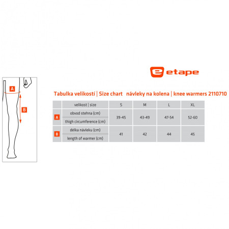 Etape térdmelegítő biciklis lábmelegítő