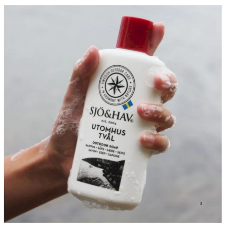 Sjö&Hav Biológiailag lebomló outdoor szappan 200 ml úti szappan