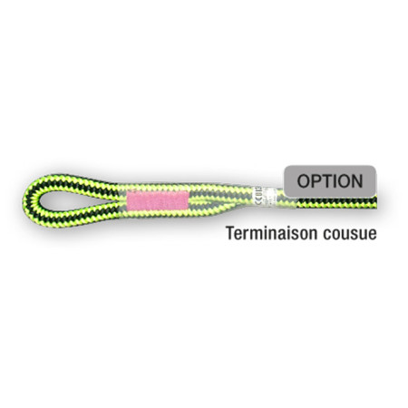 Arborista kötél Beal Ginkgo 12mm + 2x šit. oko 5m fekete/sárga