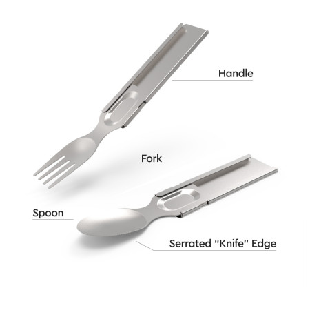 GoSun Flatware összecsukható evőeszköz evőeszköz