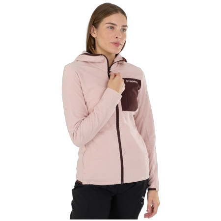 Fundango Nigata Full Zip Hoodie női funkcionális pulóver rózsaszín rose