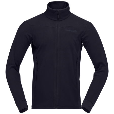 Norrona falketind warm2 Jacket férfi funkcionális pulóver fekete Caviar Black