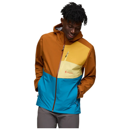 Cotopaxi Impermeo 3L Hooded Shell Jacket férfi dzseki barna/kék Sienna And Lake