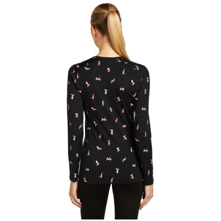 Icebreaker Women Merino 200 Oasis LS Crewe Snow Day női funkcionális felső