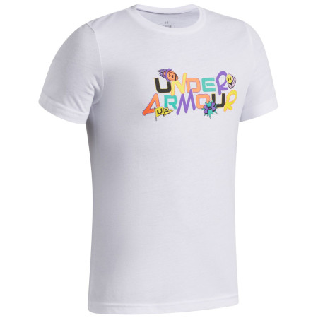 Under Armour UA B Patch Pack Wm SS White gyerek funkcionális felső
