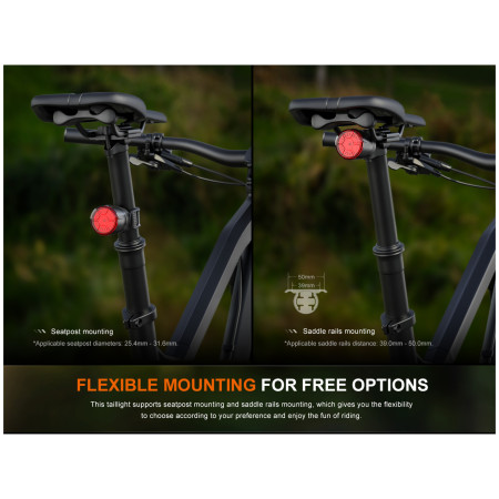 Fenix BC06R kerékpár hátsó villogó