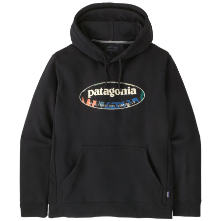 Patagonia Men's '95 Oval Logo Uprisal Hoody férfi pulóver fekete Black: Kaleido