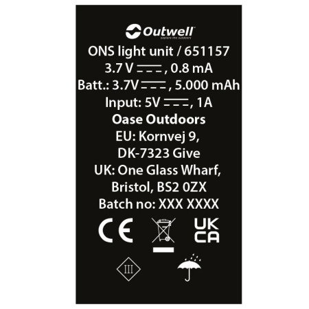 Outwell ONS Light Unit Set kerékpár lámpa szett