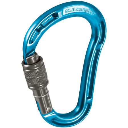 Karabiner Mammut Bionic HMS Screw Gate kék aqua
