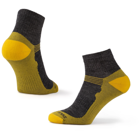 Zulu Merino Lite zokni szürke/sárga grey/yellow