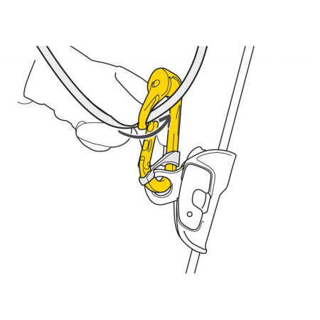 Petzl Rollclip A Triact-Lock karabiner