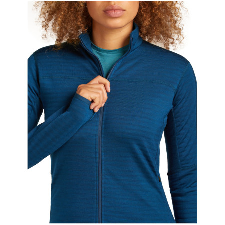 Icebreaker Women Merino Blend 300 RealFleece™ Descender LS Zip női funkcionális pulóver