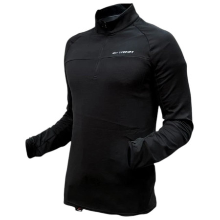 Trimm CUBE férfi funkcionális pulóver fekete grafit black