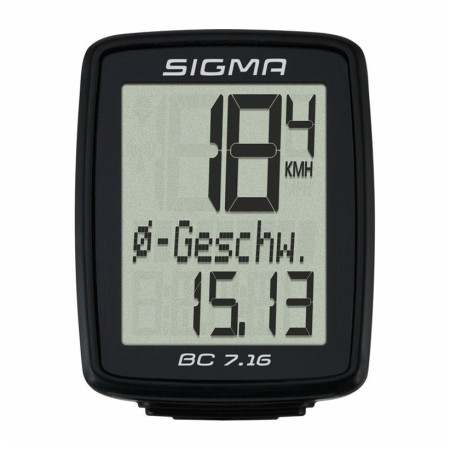 Sigma BC 7.16 drátový sebességmérő