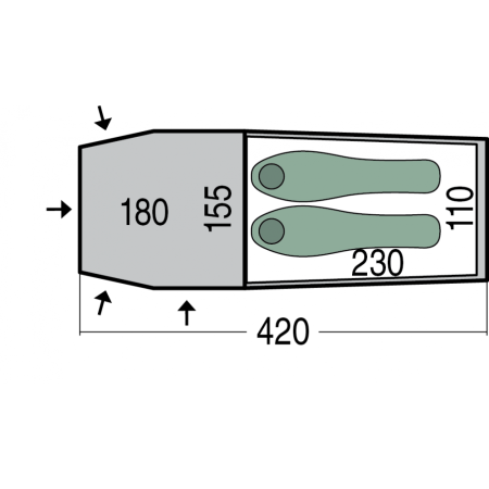 Pinguin Storm 2 Duralu stan pro 2 osoby