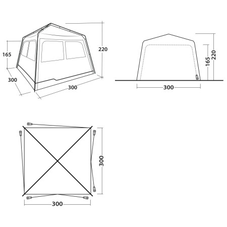 Outwell Fastlane 300 Shelter sátor