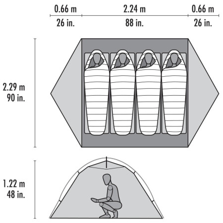 MSR Elixir 4 Tent túrasátor