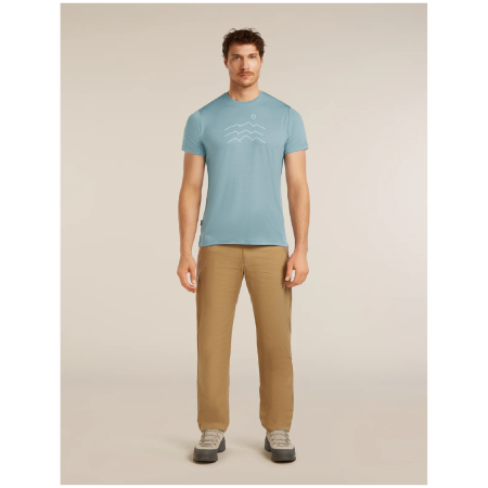 Icebreaker Merino Blend 125 Cool-Lite™ Sphere SS Tee Across the Peaks férfi funkcionális póló