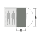 Outwell Cozy Carpet Sky 2 sátorszőnyeg