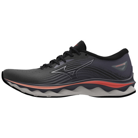 Mizuno Wave Sky 6 női futócipő fekete Black/Quicksilver/HotCoral