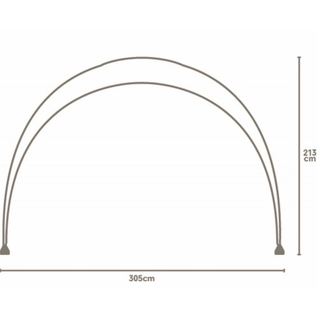 Regatta 3M Family Gazebo árnyékoló - kifeszített sátorponyva