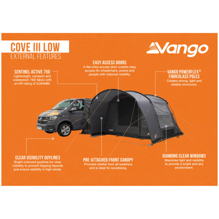 Vango Cove III Low elősátor