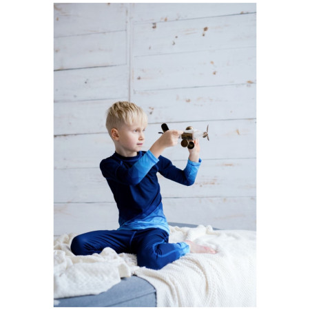 WAMU Mozaika dark blue gyerek leggings