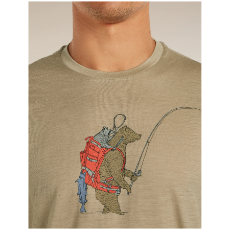 Icebreaker Merino 150 Tech Lite SS Tee Bear Catch férfi funkcionális póló