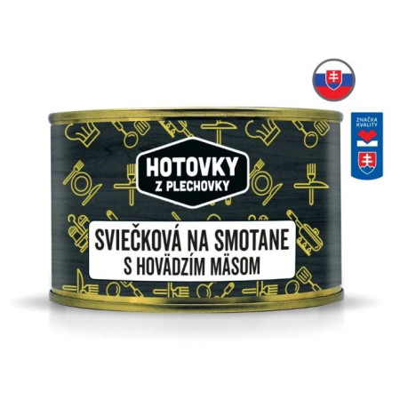 Hotovky z plechovky Tejszínes marhahúsos vadas 400 g készétel