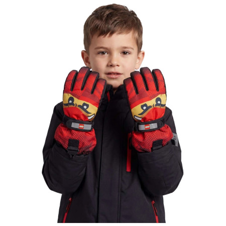 Lego Wear Lwagan 807 Red gyerek kesztyű